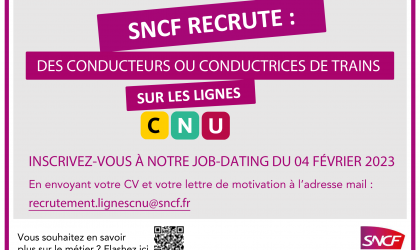 Job dating SNCF conducteurs de train