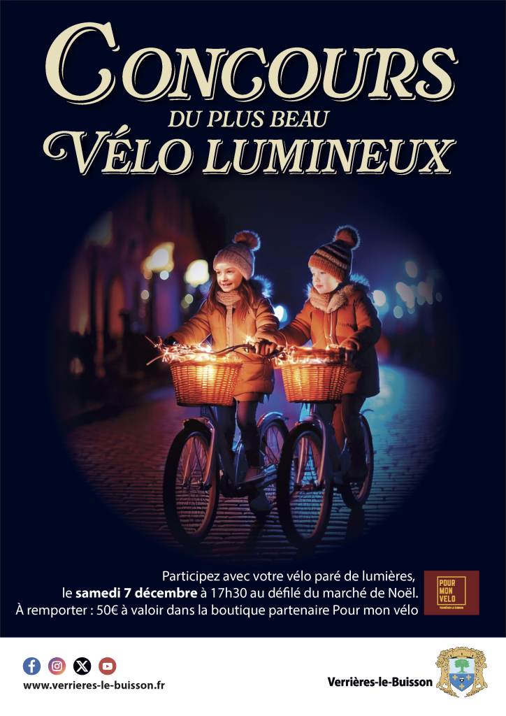 affiche concours velo lumineux